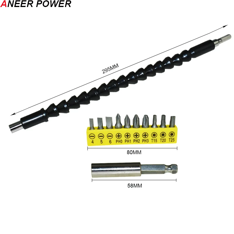  Flexible Shaft Bit Power Tools Accessorie Electric Electric Drill Screwdriver Bit Holder Flex Shaft