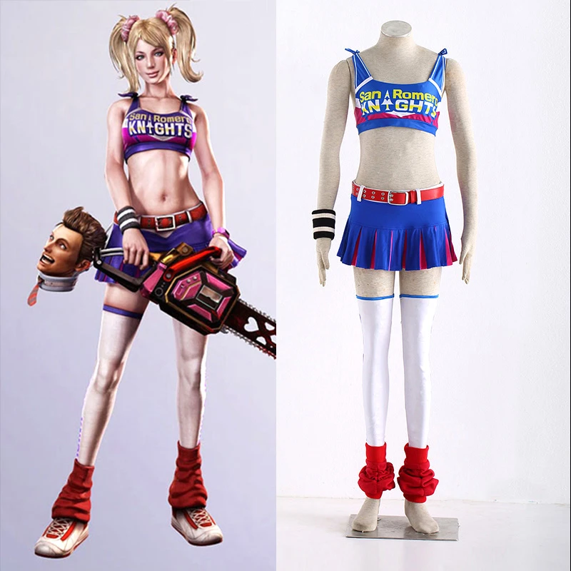 Anime Lollipop Chainsaw Juliet Starling Cosplay Costume Halloween Christmas Party Cheerleaders Uniform Set Cosplay Costume Costume Halloweenlollipop Chainsaw Aliexpress
