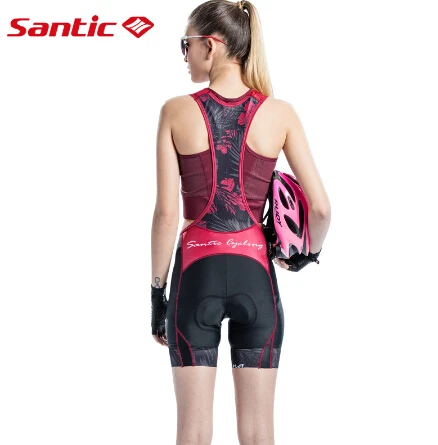 Шорты Santic женские для велоспорта Pro 4D подкладка 2 3 часа дышащие быстросохнущие