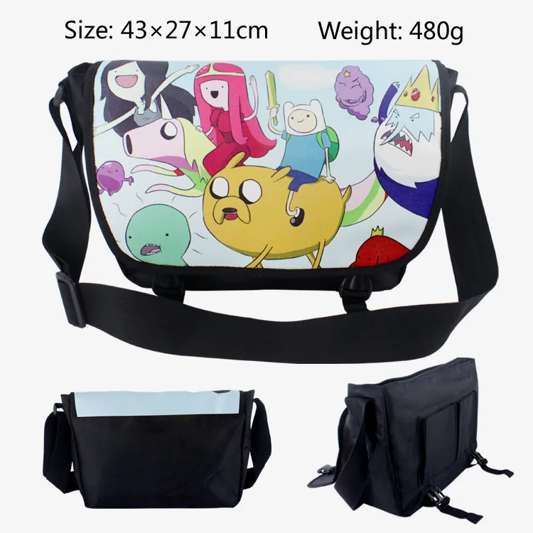 2018 Anime Adventure Time Messenger Bag School Bag For Students Kids