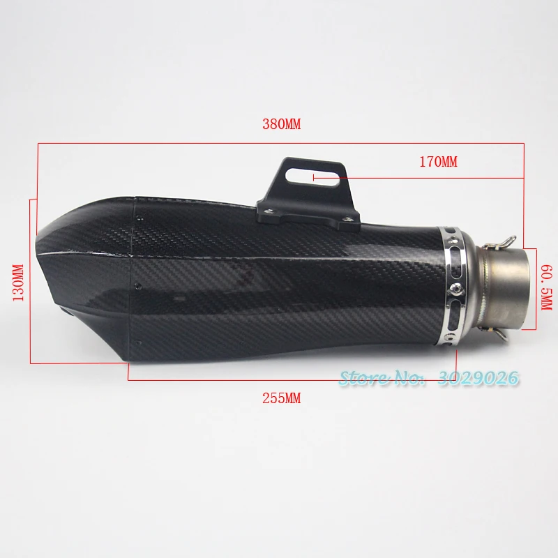 Универсальный Cobra Глушитель Трубы 51 мм 61 мм модифицированный мотоцикл углеродного волокна для стикеры выхлопной мотоцикл Escape DB Killer