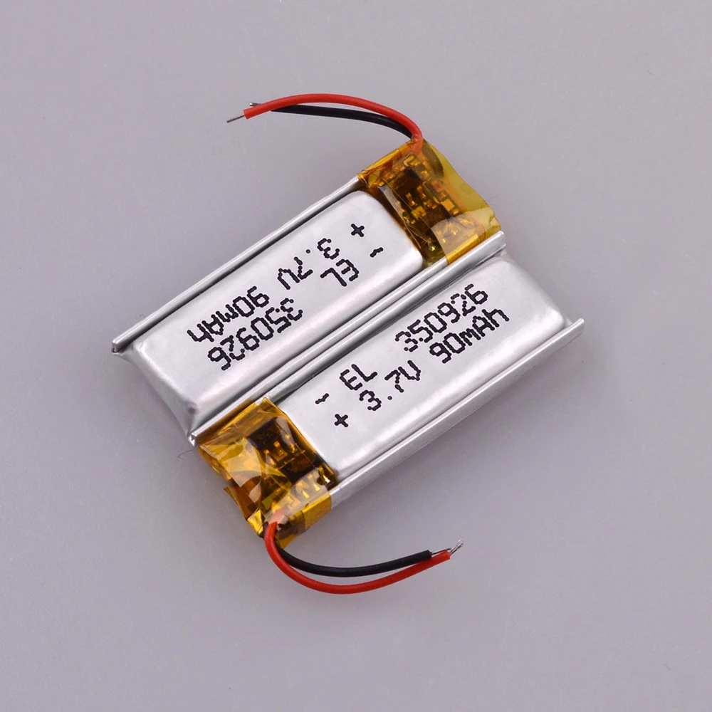 Перезаряжаемая литий ионная батарея 3 7 V 90MAH 350926 полимерные аккумуляторы для MP3 MP4