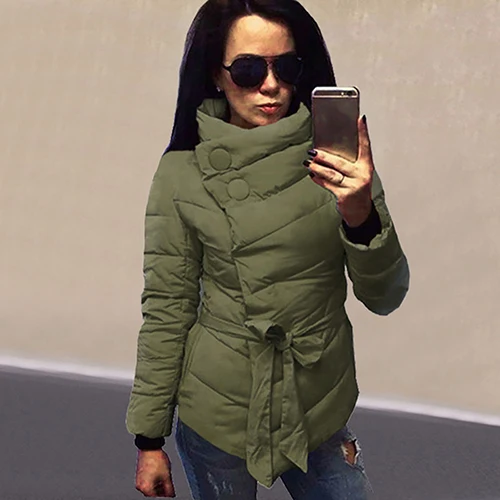 Women's Winter Irregular Long Sleeve Down Jacket Long Coat