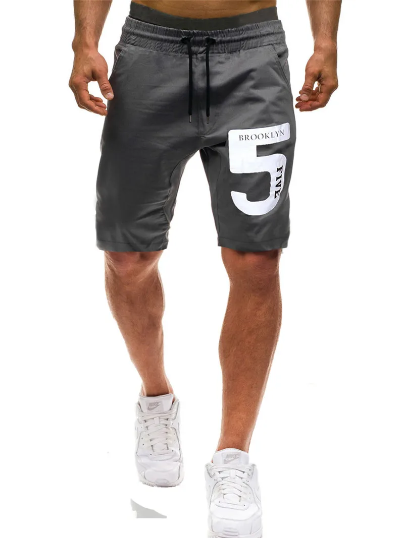HuLooXuJi мужские Летние Шорты повседневные шорты с цифровым принтом для фитнеса с эластичной резинкой на талии свободные пляжные шорты
