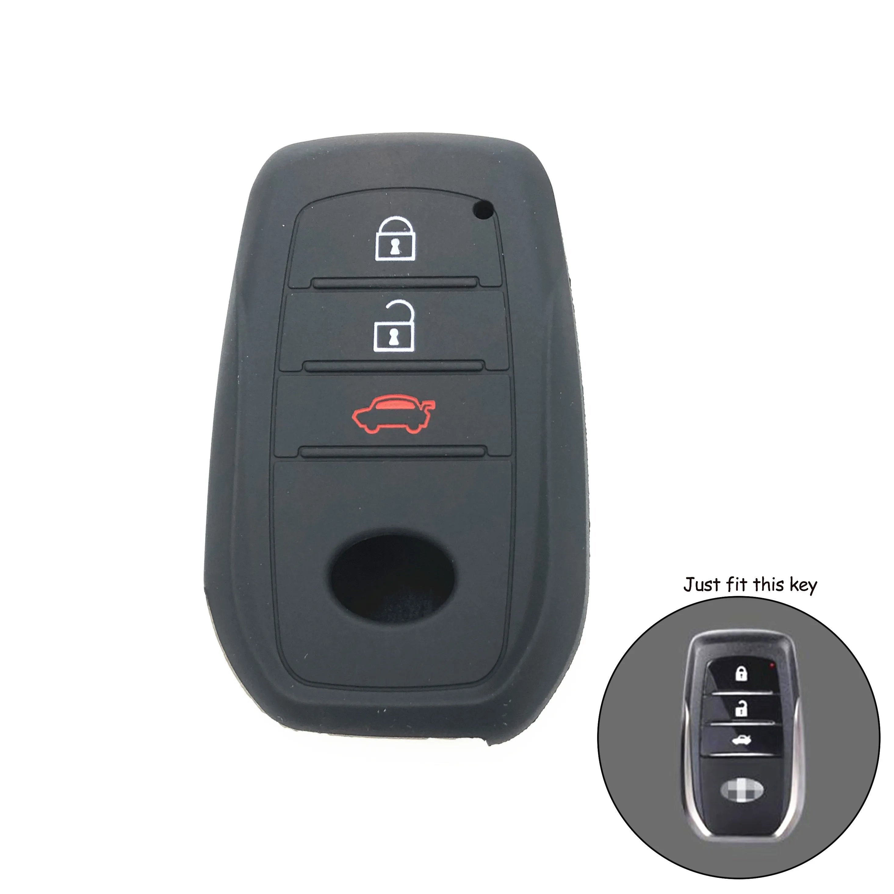 

Car Key Cover Holder Case For Toyota C-HR Matrix Mirai FUN WAY AURIS JPN Taxi AVALON Century Rush Fortuner Harrier SEQUOIA