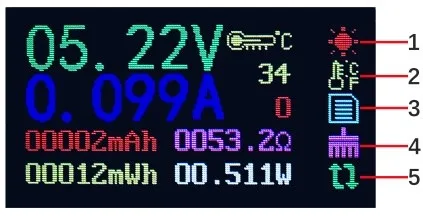 AT34 UM34/UM34C UM24/UM24C UM25/UM25C цветной ЖК-дисплей USB тестер напряжения измеритель тока Вольтметр USB Тестер