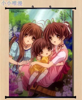 

Japanese Anime Clannad sexy girl Furukawa Sanae & Okazaki Ushio & Ibuki Kouko Home Decor Wall Scroll Poster Decorative Pictures
