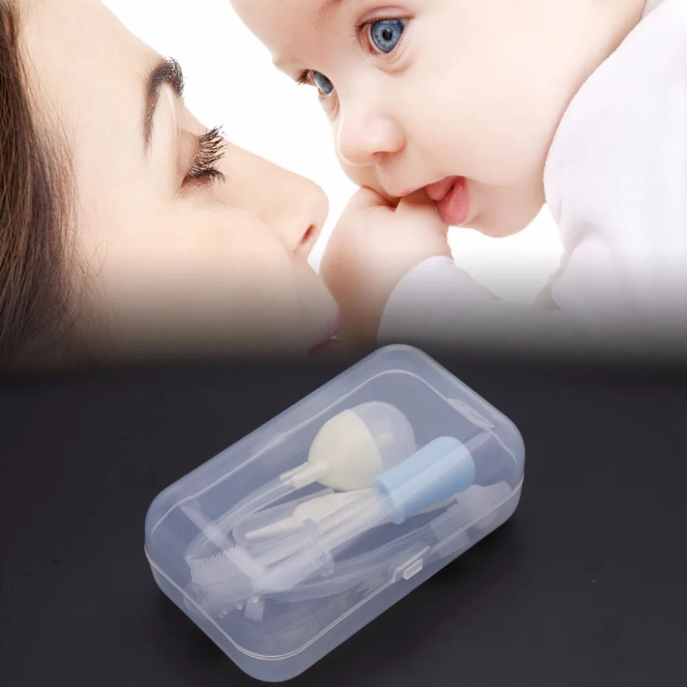 YAS 4 шт. набор для ухода за новорожденным младенцем медицинский носовой аспиратор капельница кормушка комплект для кормления