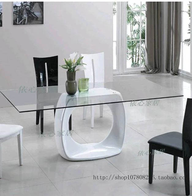 Fibra de vidrio mobiliario sencillo y elegante mesa de comedor, café ... Fibra de vidrio mobiliario sencillo y elegante mesa de comedor, café ...
