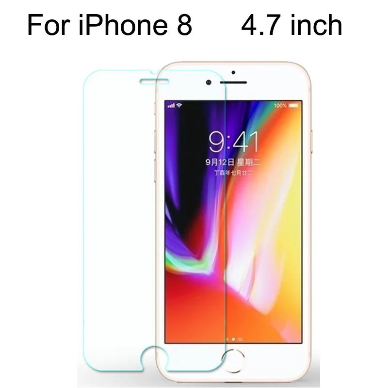 10 шт. закаленное стекло для iPhone XR XS MAX 4 4S 5 5S SE 5c Защитная пленка для экрана для iPhone 6 6s 7 8 Plus X защита стекла - Цвет: For iPhone 8