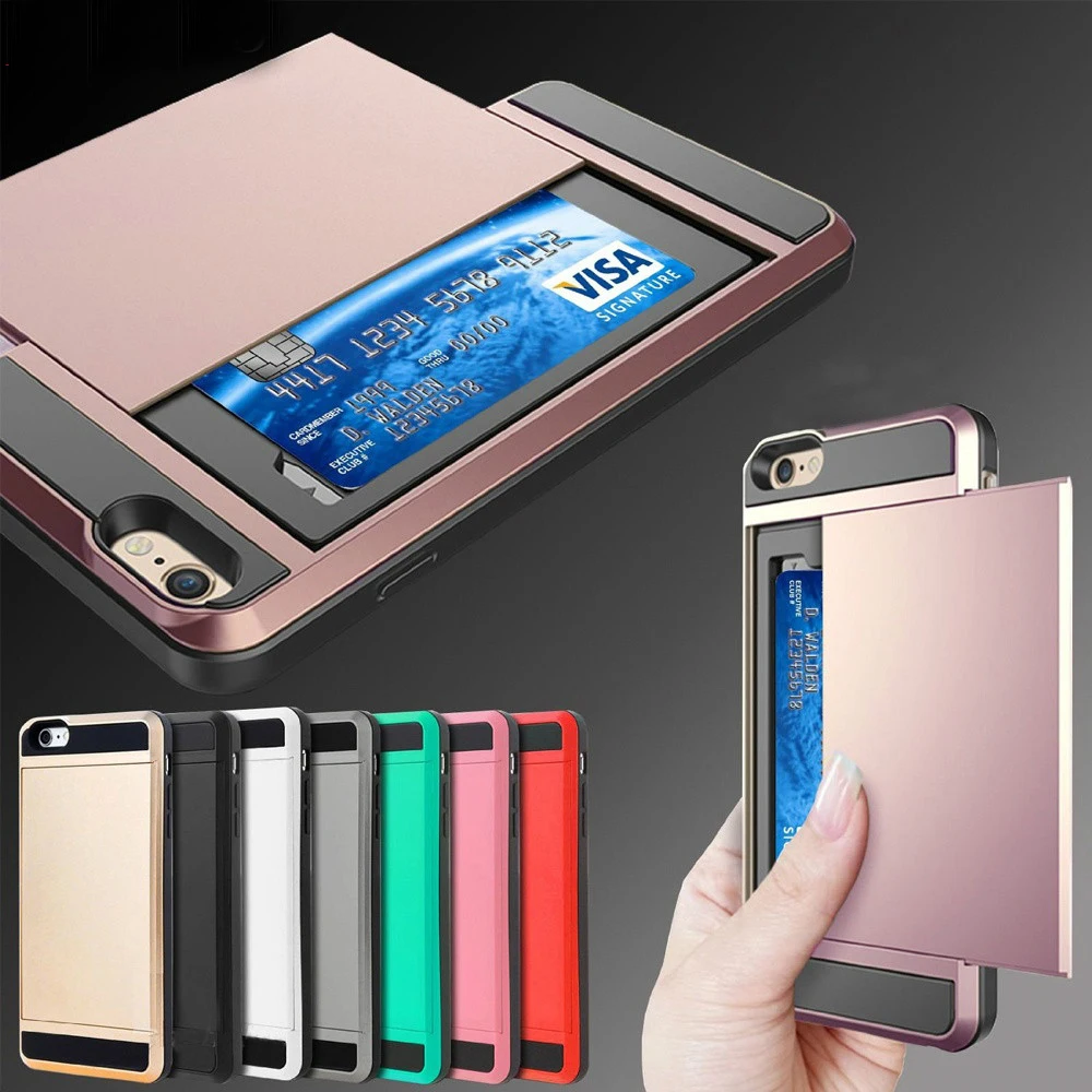 

Hybrid Tough Card Storage Armor Case for Samsung Galaxy S8 Plus S7 S6 Edge S5 S4 S9 A3 A5 A7 J2 J3 J5 J7 2016 Grand Prime Cover