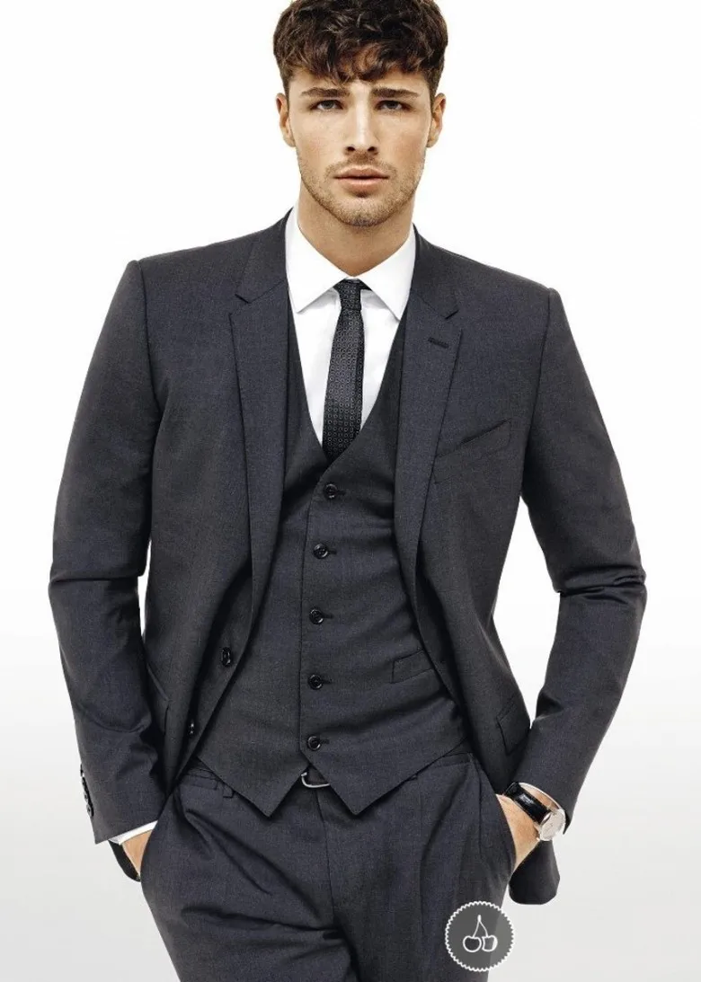 Mens Navy Blue Suit Vest - Suit La