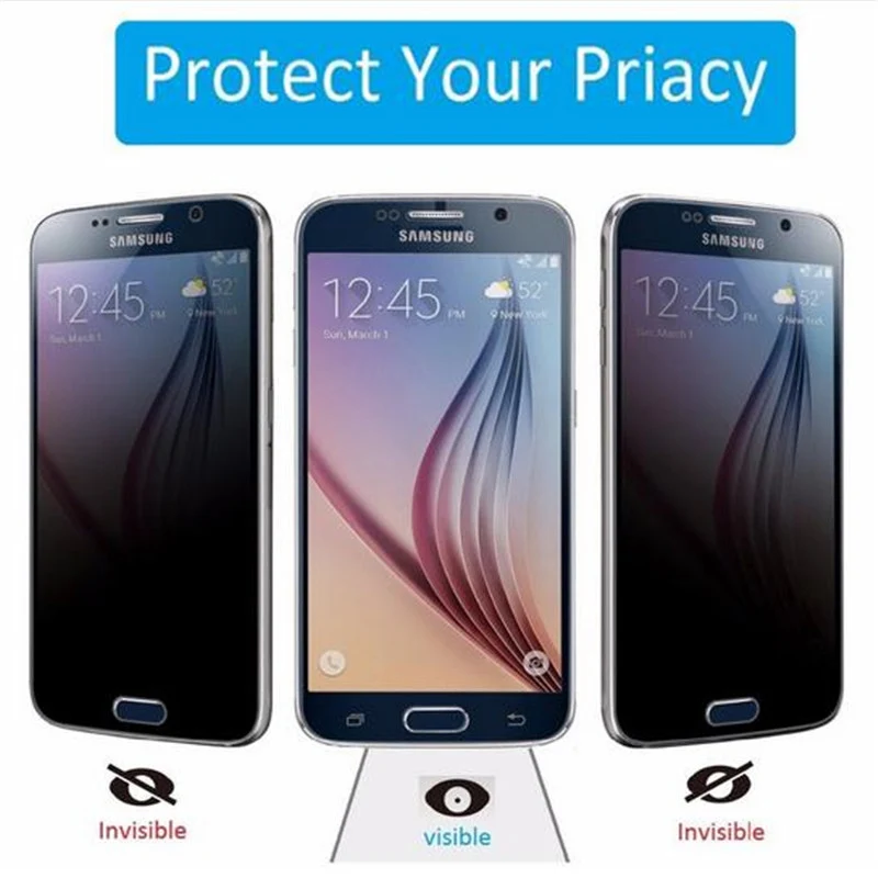 

on glass for samsung galaxy a5 2017 Anti-Spy Privacy a3 a7 a6 a8 2016 2018 a plus tremp glas screen protector film Guard shield