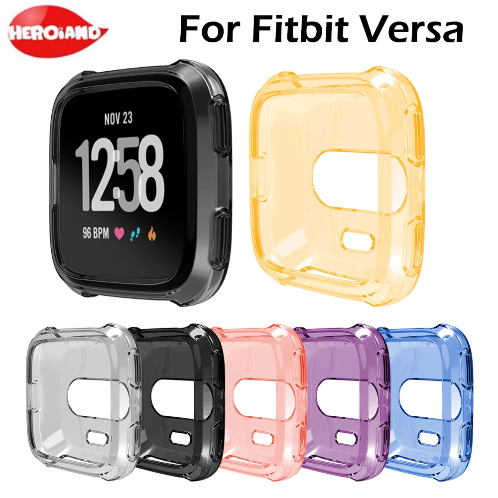 

New High Quality TPU Slim Smart Watch Protective Case Cover for Fitbit Versa Watch Protection Frame Smartwatch Accessories