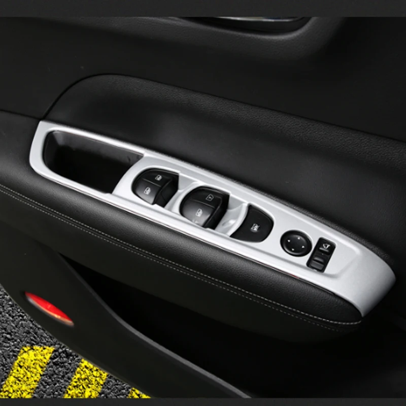 Внутренняя отделка из нержавеющей стали и АБС-пластика для дверей и окон автомобиля, переключатель подъемной панели, Накладка для Renault Koleos для samsung QM6 LHD