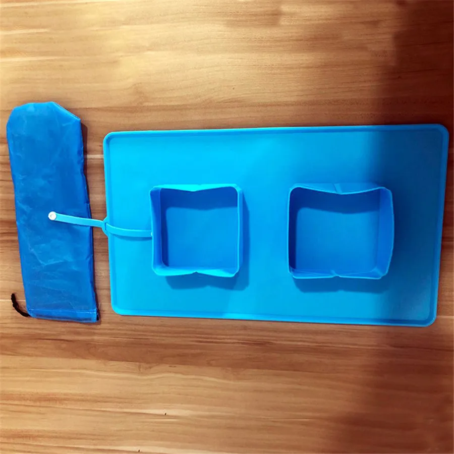 

Portable Pet Feeding Bowl Travel Double Bowl Dog Collapsible Silicone Water Dish Cat Portable Feeder Puppy Pet Travel Bowls