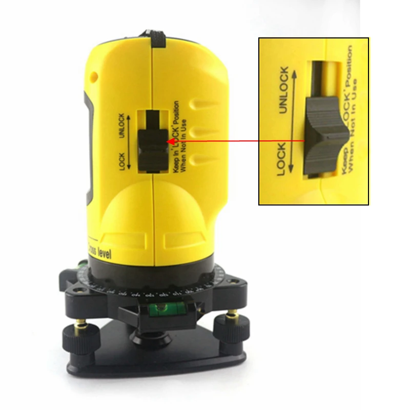 KETOTEK 2 Lines Laser Level Self-leveling 360 Rotary Cross Line Laser Levels Horizontal Vertical Line 650nm