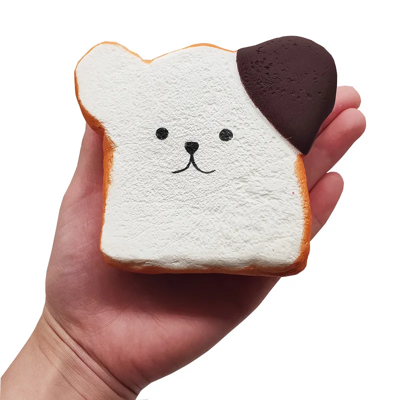 

Children's Fun Toys Chocolate Toast Slow Rebound Simulation Toast Bread PU Slow Rebound Bread Cake Children's Kitchen Toys