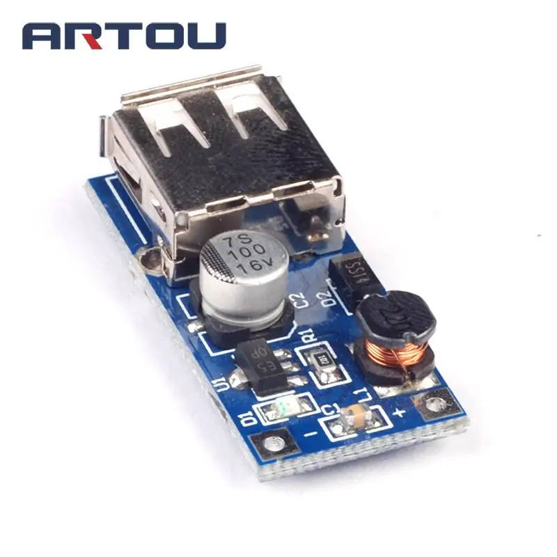 1PCS DC-DC Boost Module (0.9 ~ 5V) l 5V 600MA Blue Board