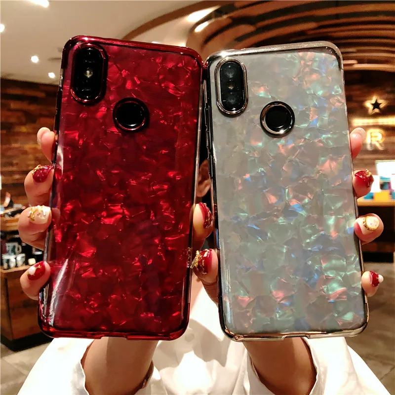 Case For XiaoMi RedMi 6 Pro 5 Plus 6A 5A Bling Silicone TPU S2 Note 7 4X 4 Mi 9 8 SE Lite A2 A1 Cover Marble Glitter Phone Cases |