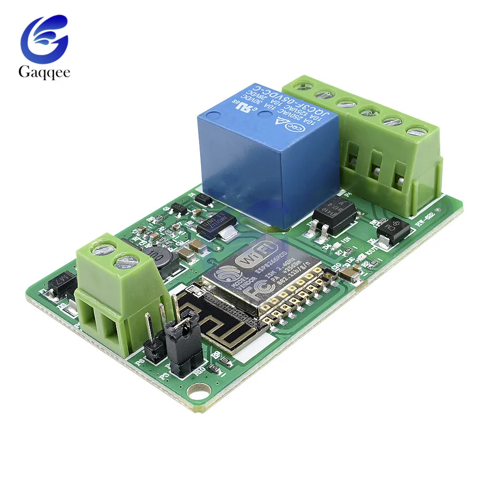 Релейный Щит постоянного тока 7 30 В 1 канал ESP8266 Wi Fi модуль защита от превышения