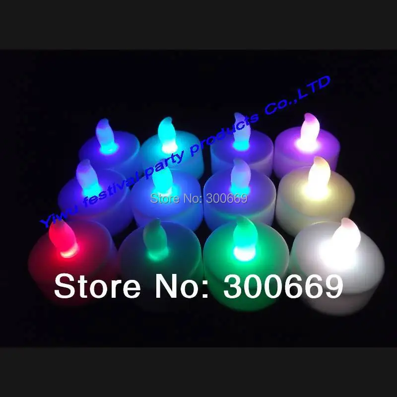 

Free shipping 7 colors changing led candle FLICKERING FLAMELESS LED TEA LIGHTS for black friday and home decoration