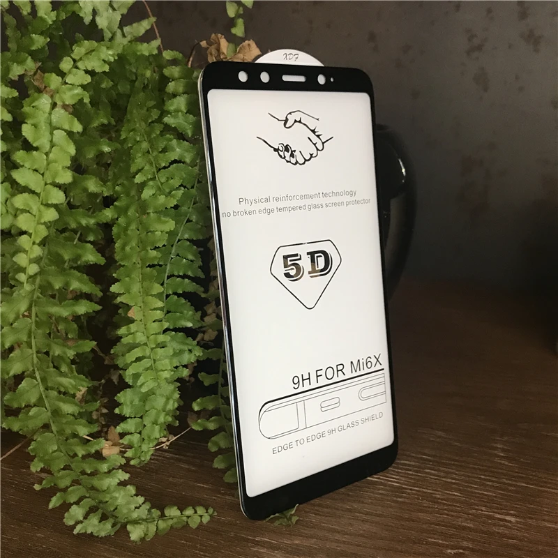 Защитное стекло Tfshining 5D закаленное для Xiaomi MI 6 6X 8 SE 5X Xiomi Redmi Note 5 Pro|Защитные стёкла и