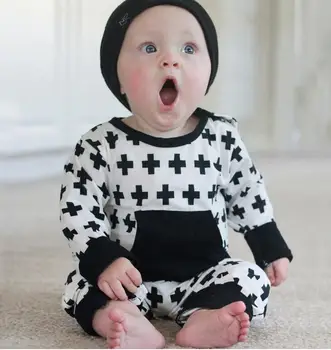 

4pcs/lot baby infant rompers boys long sleeve cross Romper trendy climb kids jumpsuit 0-2T sylvia 554468782517