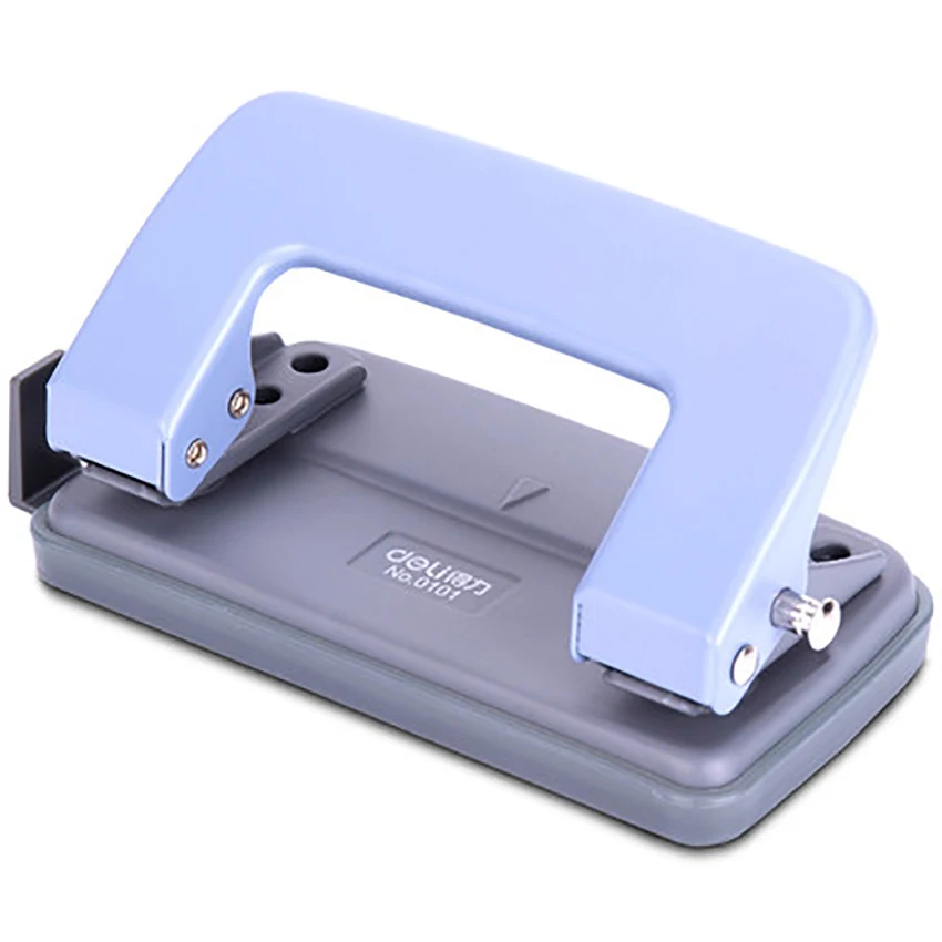 2 Hole Punch, Metal Hole Puncher with Safety Lock Function & Scale, 10