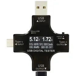 DSHA Красочный Usb тестер беспроводной Bluetooth type-C Pd цифровой вольтметр vurrip метр амперметр напряжение Usb тестер тока Measu