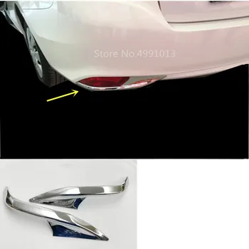 

Car Body Sticker Frame Styling ABS Chrome Cover Trim Back Tail Rear Fog Light LampFor Toyota Vios/Yaris Sedan 2017 2018 2019