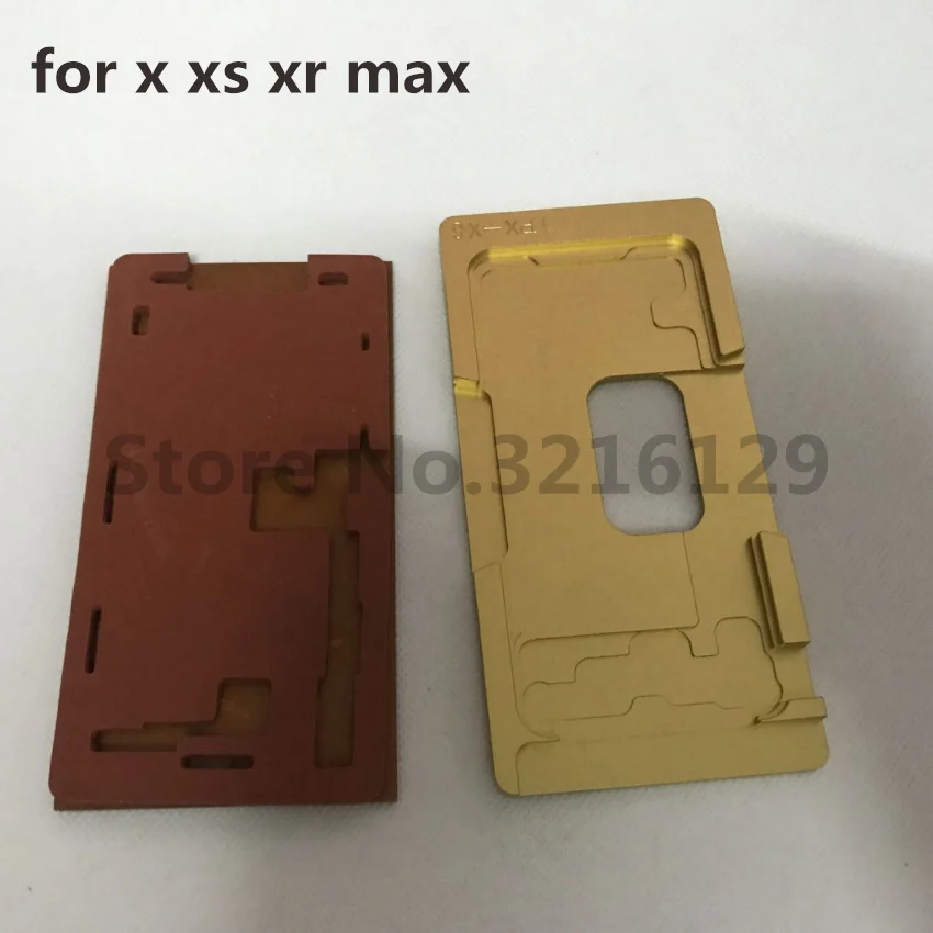 

1set Front Touch Screen Glass with Bezel Frame Cold Press mold mould for iphone X XS XR MAX Aluminum screen positioning fixture