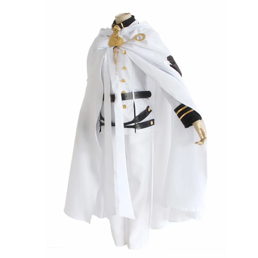 

Seraph of The End Cosplay Mikaela Hyakuya Costume Men's Wear Dinner Coat Tuxedo Men's Dress Battle Suit