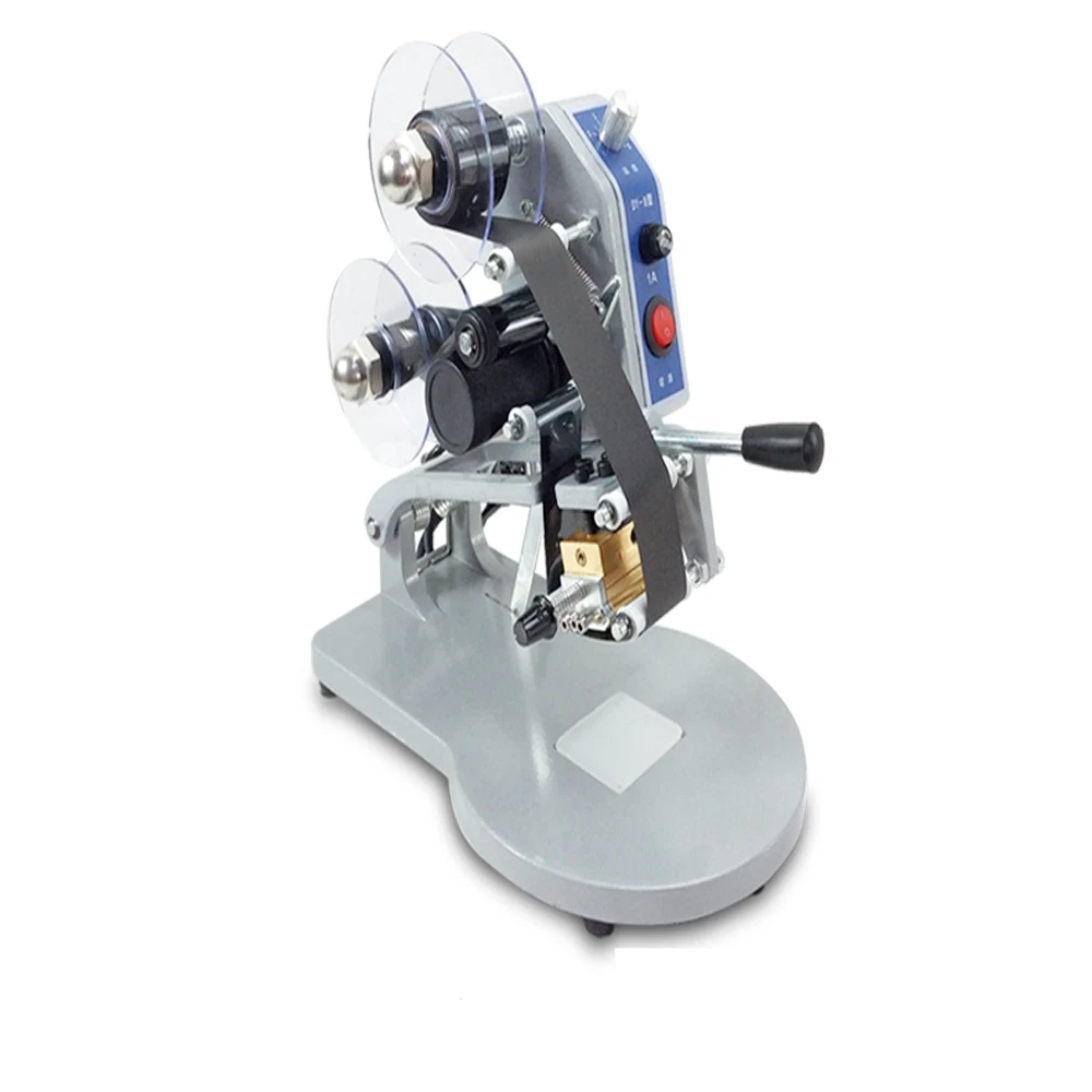 DY-8 Color Ribbon Hot Printing Machine Direct Thermal Foil Manual Stamp Printer Coding Machine Date Ribbon Coder