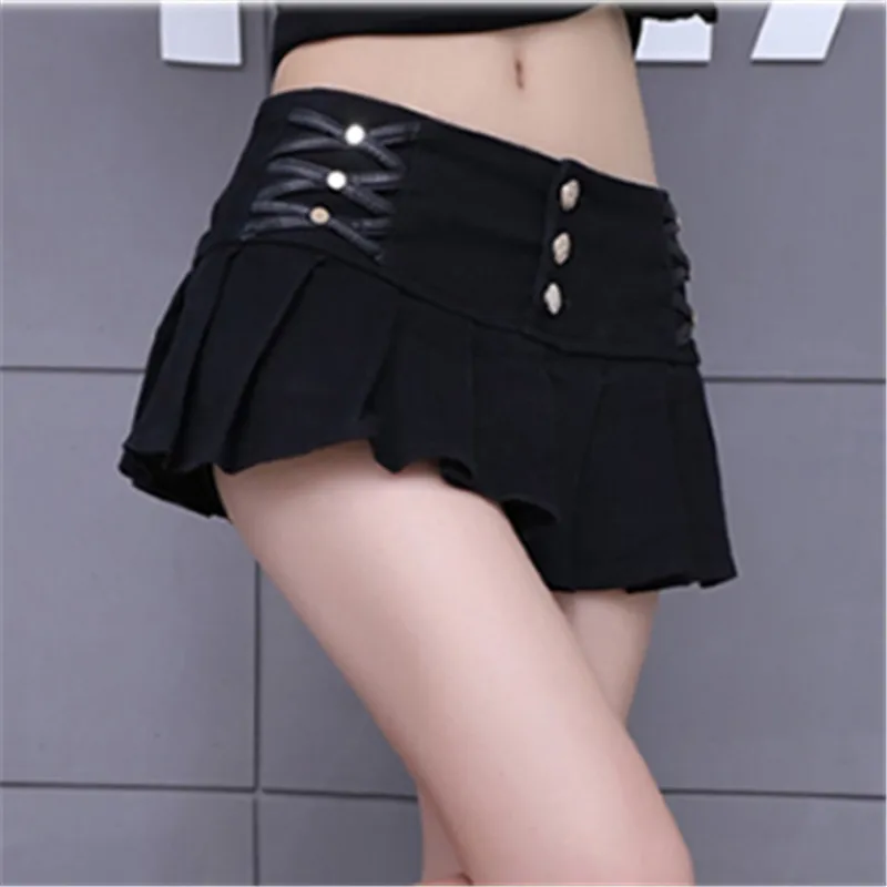 

Black White Pencil Pleated Micro Mini Skirts Womens 2018 summer Fashion Bohemian Night Club Sexy Women Short Skirt Faldas Mujer