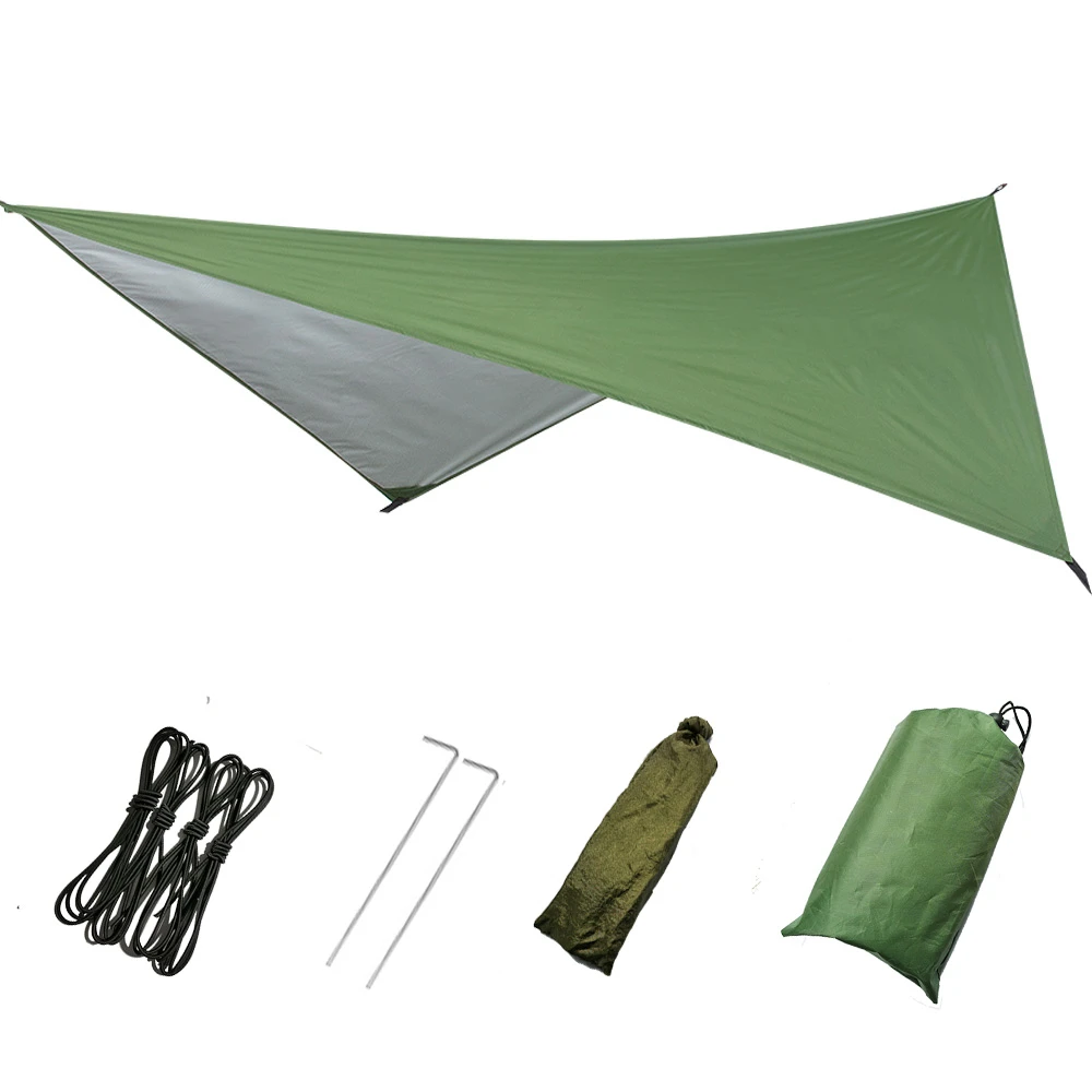 Outdoor Automatic Quick Open Mosquito Net Hammock Tent With Waterproof Canopy Awning Set Hammock Portable Pop-Up Travel Hiking 