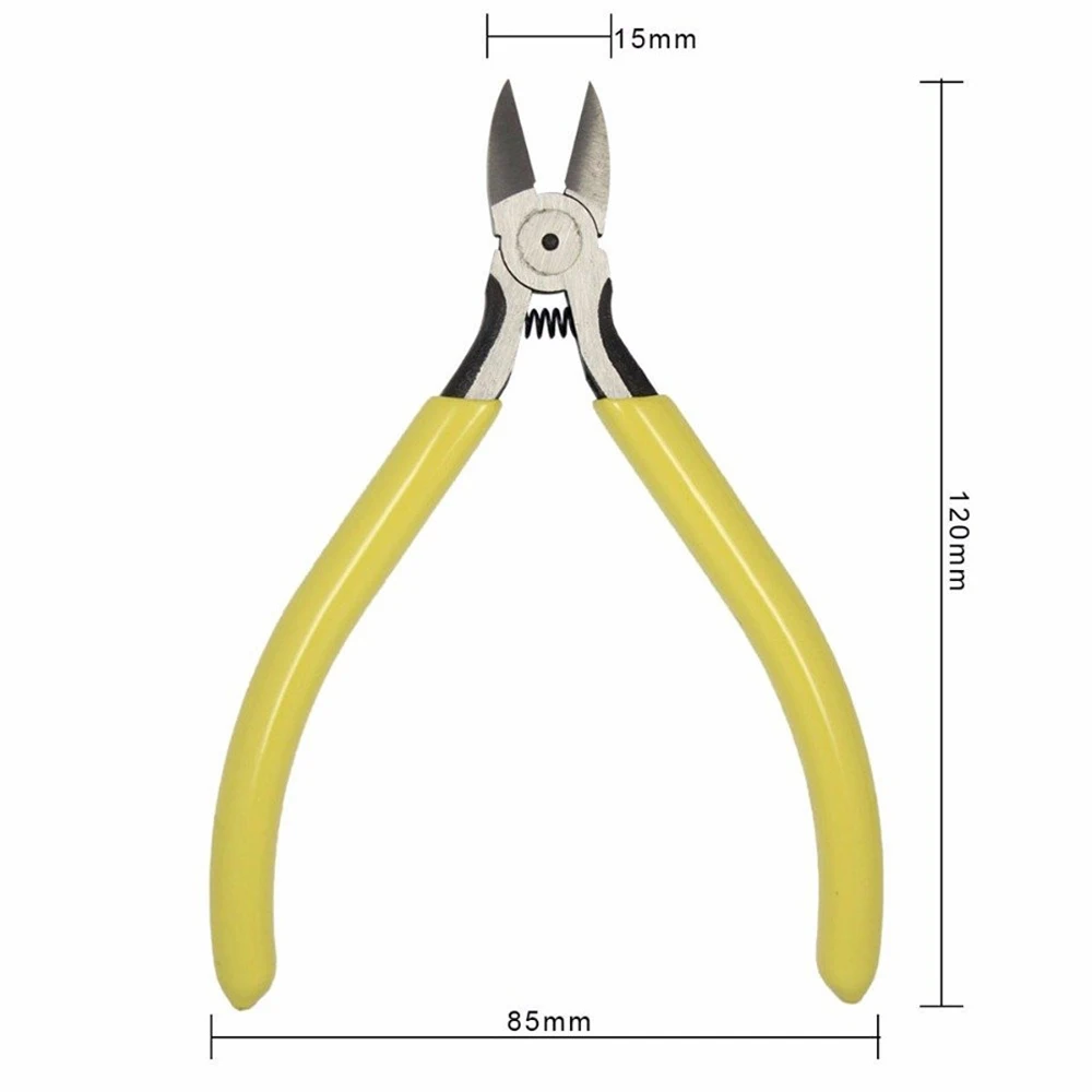 1PK-705Y Pro'sKit боковая Высокоуглеродистая сталь желтые диагональные режущие плоскогубцы инструменты прецизионные диагональные режущие плоскогубцы(125 мм) Ручной инструмент