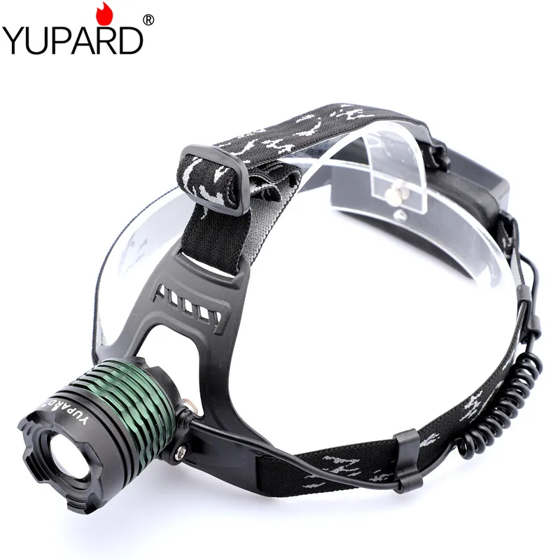 Yupard новые XM-L2 T6 LED Увеличить HeadLight фар Масштабируемые яркие фары + 2*18650 2200 мАч Батарея + ПАУ зарядное устройство