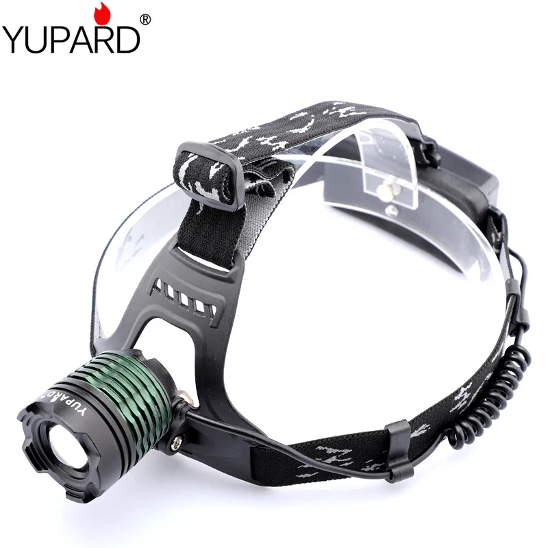 Новинка светодиодный налобный фонарь YUPARD T6 с зумом масштабируемый яркий +