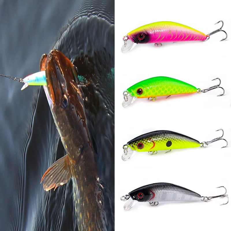 Sealurer Brand Lifelike Minnow Fishing Lure 7CM 8.5G 6 Hooks Fish