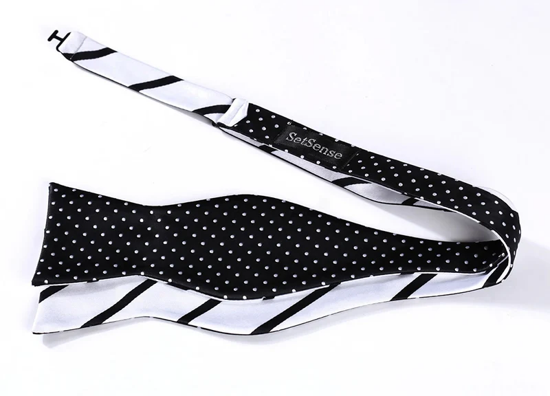 Проверьте полосатый шелк двухсторонний тканые Для мужчин Бабочка Самостоятельная галстук-бабочка бабочкой Карманный квадратный платок носовой платок костюм набор# ru1