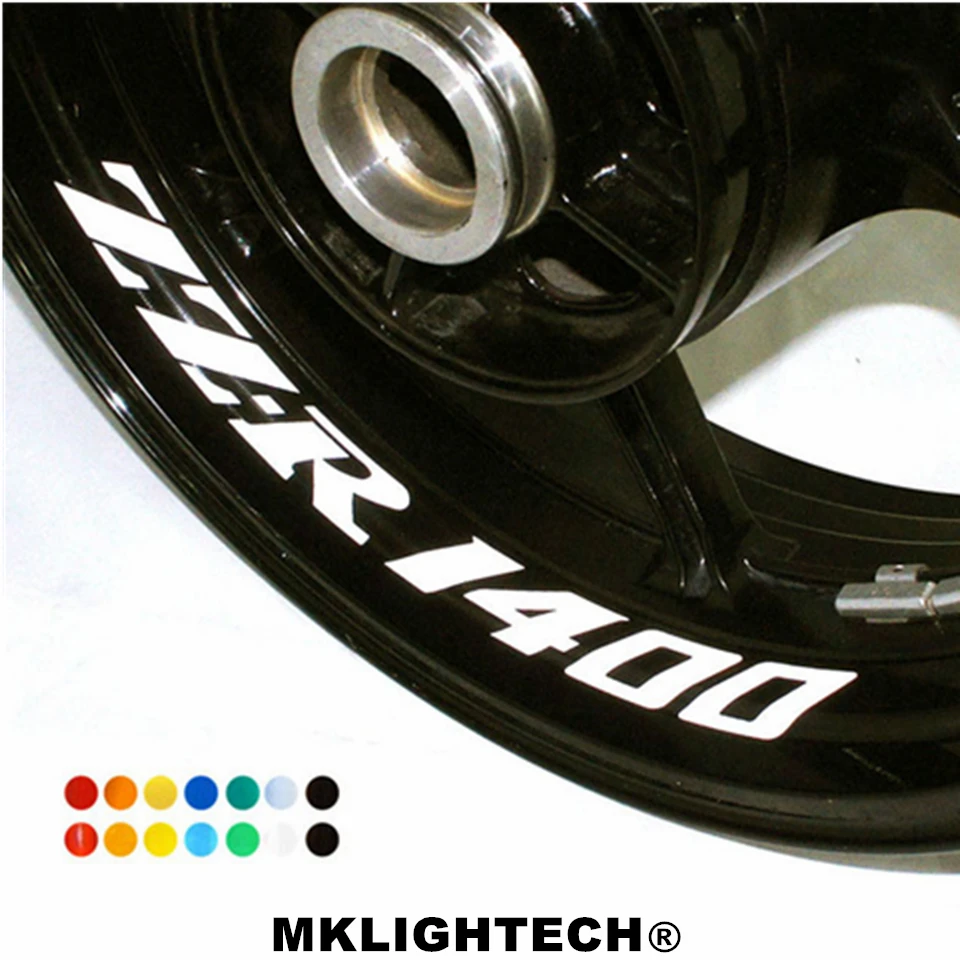 

k-sharp 8 X CUSTOM INNER RIM DECALS WHEEL Reflective STICKERS STRIPES FIT KAWASAKI ZZ-R 1400