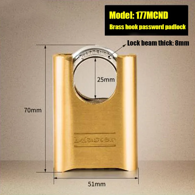 Brass high quality waterproof anti theft tamper security locks, outdoor