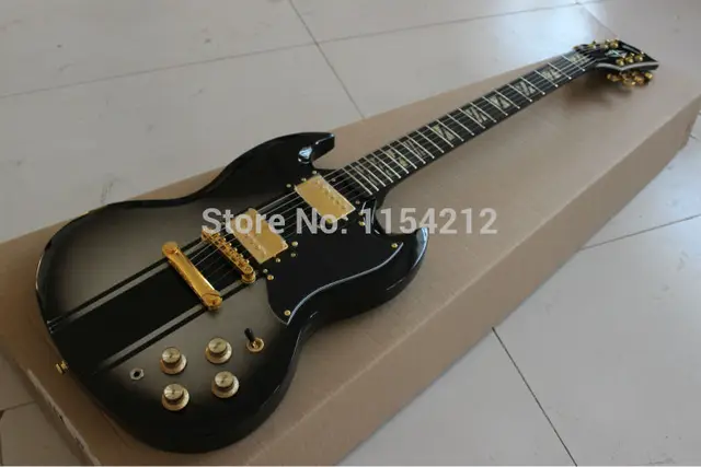 Cheap Hot Selling Custom Shop Classical Black Angus Young Signature SG Electric Guitars China Custom Guita