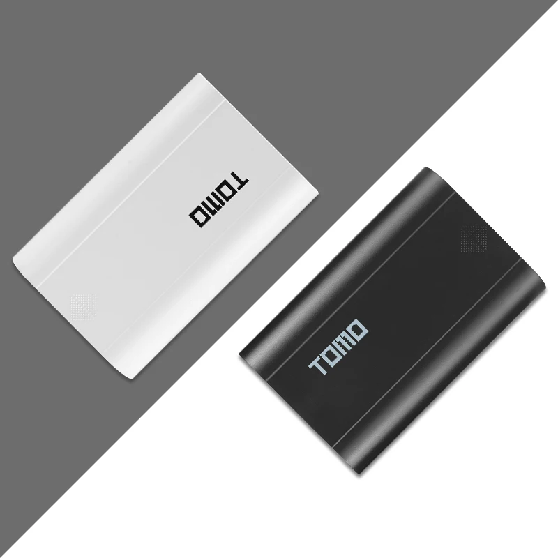 Tanie TOMO 18650 3.7V obudowa ładowarki z ekranem LCD przenośny DIY moc wyświetlacza bank 5V 2A wyjście max M3