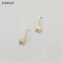 Everfast 1 пара маленьких Жираф Серьги Симпатичные Животные Acessórios Pendientes mujer модные женские туфли детские серьги подарок