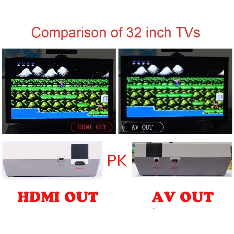 HDMI выход Ретро Классический Портативный игровой плеер семья ТВ Видео игровая консоль детство встроенный 600 игр для nes mini P/N HD