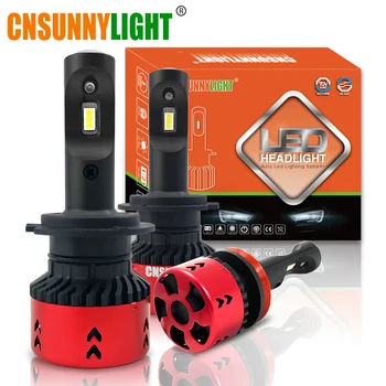 

CNSUNNYLIGHT High LPW Mini H7 LED H4 H11 Car Light Headlight Bulb 11000LM H8 H1 HB3 9005 9006 880 H27 H9 60W 6000K 12V 24V