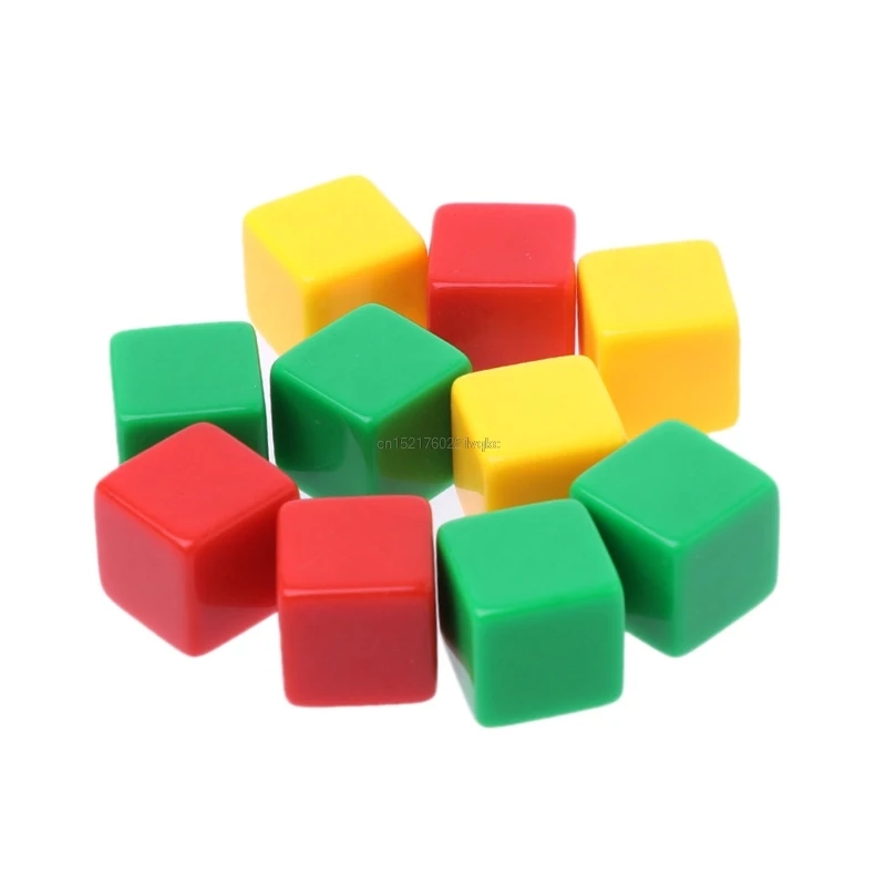 

10pcs 16mm Blank Dice Acrylic Hexahedron DIY Write Painting GameTeaching Dices