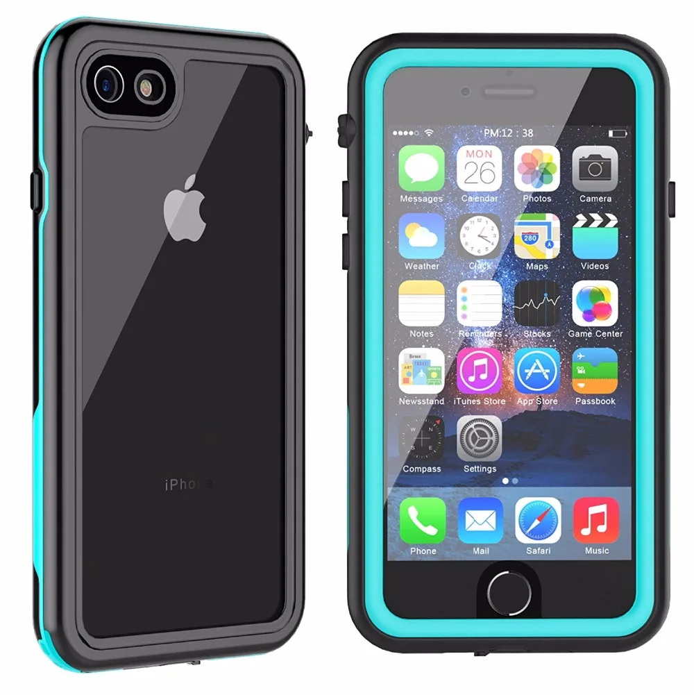 Водонепроницаемый чехол для iPhone 7 8 противоударный грязеотталкивающий защитный с